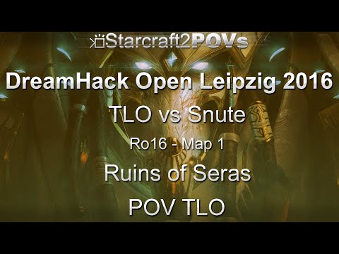 SC2 LotV - DreamHack Leipzig 2016 - TLO vs Snute - Ro16 - Map 1 - Ruins of Seras - TLO