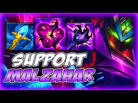 MALZAHAR SUPPORT IS ACTUALLY LEGIT - S14 Malzahar SUPPORT Gameplay Guide