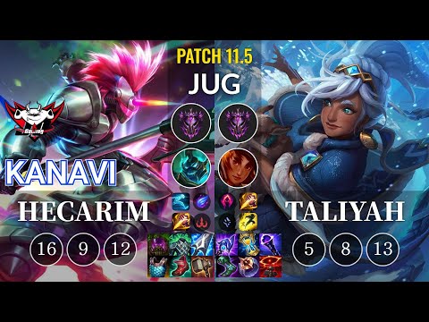 JDG Kanavi Hecarim vs Taliyah Jungle - KR Patch 11.5