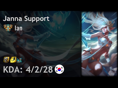 Janna Support vs Trundle - Ian - KR Challenger Patch 7.2