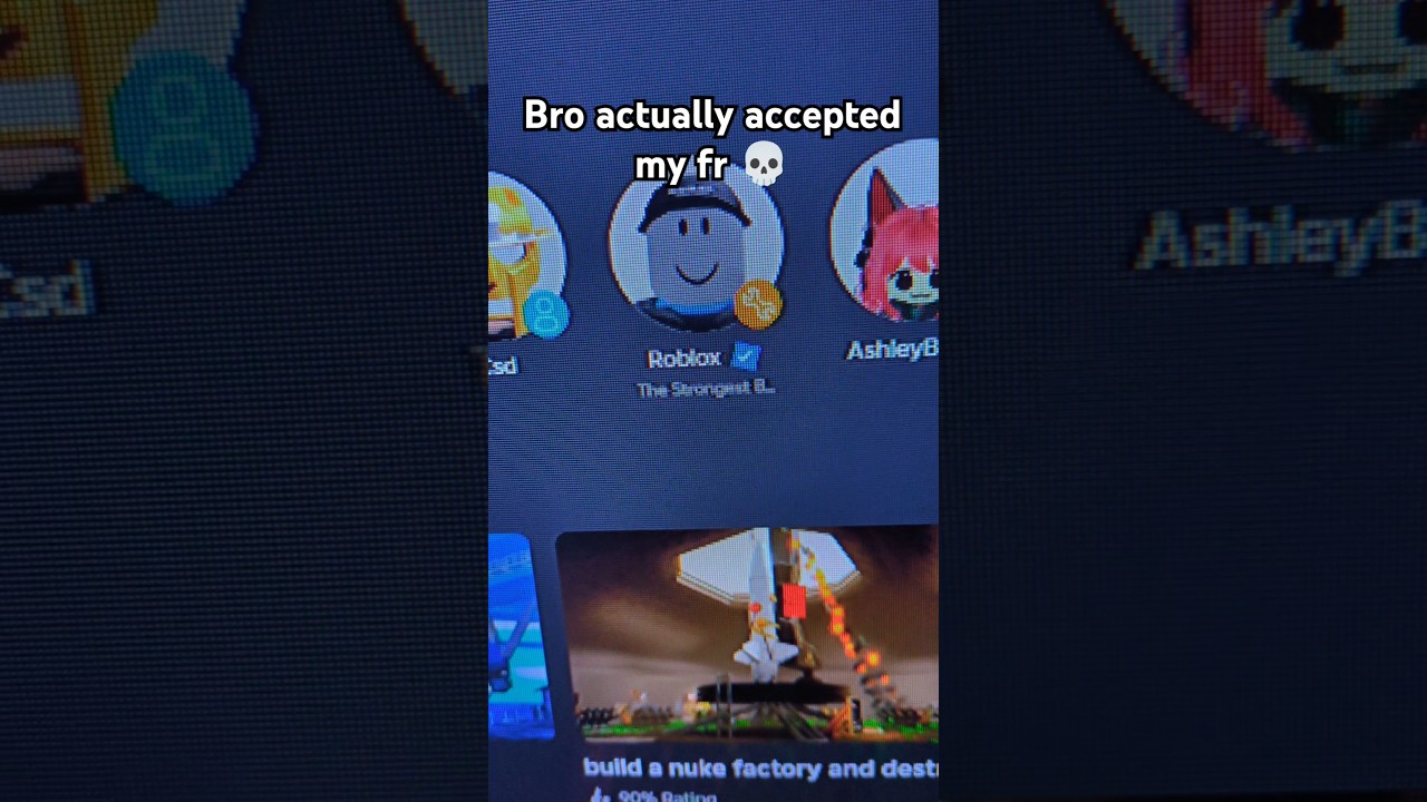 ROBLOX Accepted my Friend request.. 💀 #roblox #shorts