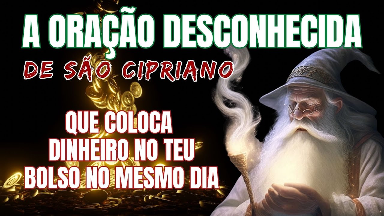A ORAÇÃO DESCONHECIDA DE SÃO CIPRIANO QUE MANIFESTA DINHEIRO NO MESMO DIA