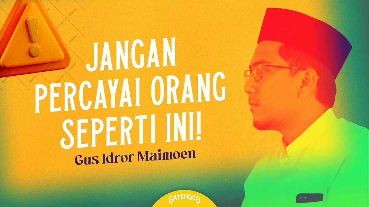 Gus Idror: Tegas! Peringatan Qur’an Untuk Yang Gampang Bersumpah