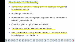 Eğitim Vadisi 11.Sınıf TDE 19.Föy Milli Edebiyat Zevk ve Anlayışını Sürdüren Roman Konu Anlatım Videoları