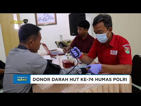 POLRES MAGELANG KOTA LAKSANAKAN DONOR DARAH WARNAI HUT KE-74 HUMAS POLRI