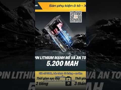 Bơm Lốp Điện Tử Jumbotec B01 Plus - Pin 5200mAh, Đo Áp Suất Lốp, Giá Rẻ 598k, BH 12 Tháng