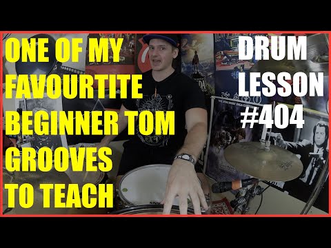 My Favourite Tom Groove For Beginner Drummers - Drum Lesson #404