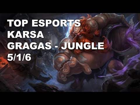 Top Esports Karsa Jungle Gragas vs Sylas - KR Challenger Patch 10.8