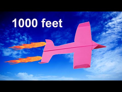 Paper Planes 1000 feet!! How to make a Paper Airplane that flies Far 1000 Feet