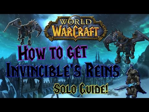 World of Warcraft - How to get Invincible's Reins / Solo Lich King 25m Heroic - Solo Mount Guide!