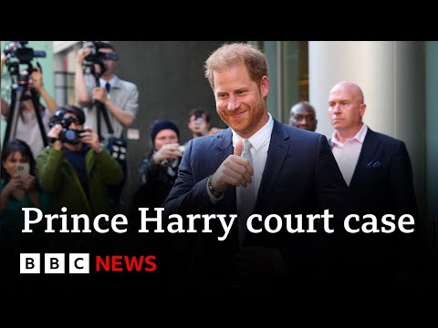 Prince Harry says he brought hacking case to stop hate against Meghan - BBC News