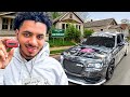 CUTTING UP IN THE HOOD WITH NO HOOD ON MY REDEYE SWAPPED CHRYSLER