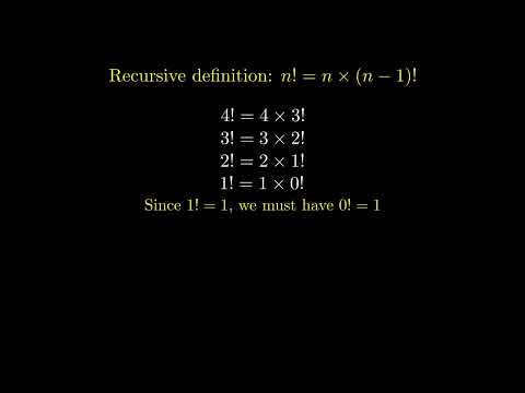 Zero factorial equals one | 0! =1 But why?