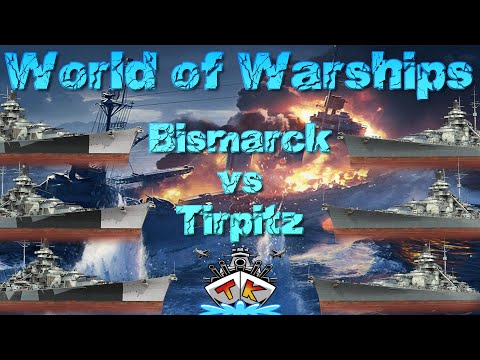 12 Bismarck vs. 12 Tirpitz "Secondary only" in World of Warships auf Deutsch