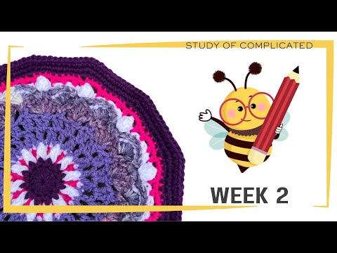 Intro Crochet Study of Complicated Flower Bouquet Blanket