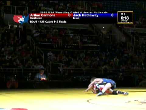 Cadet Greco-Roman Finals 112 pounds - Jack Hathaway vs. Arthur Carmona