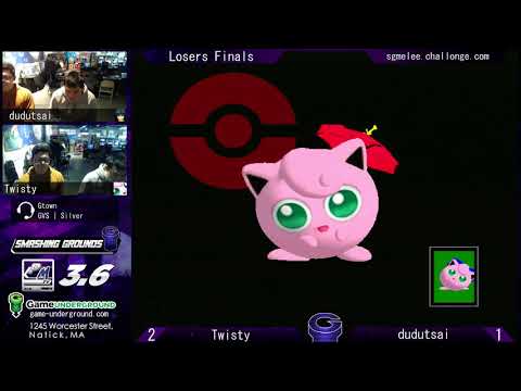 SG 16.11 SSBM - Twisty (Blue/Red Jigglypuff) vs. dudutsai (Jigglypuff, Marth) - Melee LF