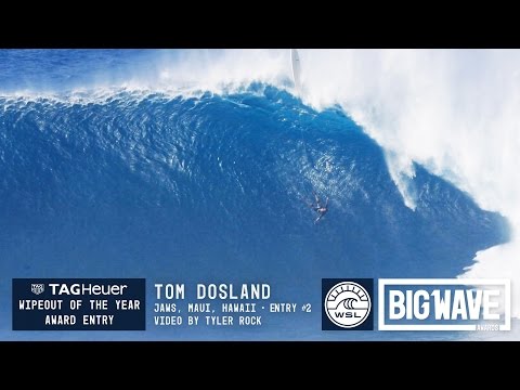 Tom Dosland at Jaws 2 - 2016 TAG Heuer Wipeout of the Year Entry - WSL Big Wave Awards