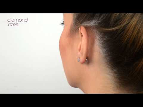 FG23 62Y - 0.40ct Diamond Stud Earrings In 18K White Gold