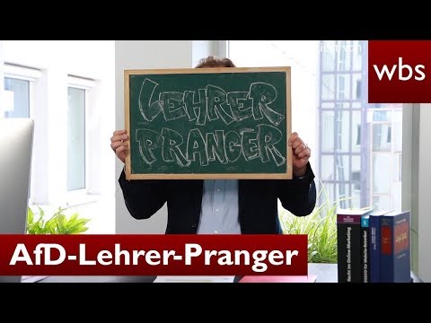 AfD-Lehrer-Pranger ist illegal! RA Solmecke hilft! | Rechtsanwalt Christian Solmecke