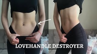 10 GÜNDE SİMİT YOK EDİCİ 🔥 10 Dakikalık Ev Egzersizi #lovehandleworkout #simitleriyak / Berrak