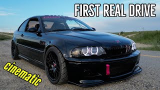 Road testing our disrespected M3 - First time driving our bmw E46 track build on a real street