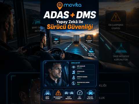 ADAS & DMS | Yapay Zekâ Destekli Sürücü Güvenlik Sistemi | Movita #movita #automobile #yapayzeka