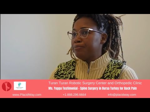 Ms. Yoppa's Testimonial of Triumph Over Back Pain Through Spine Surgery in Bursa, Turkey