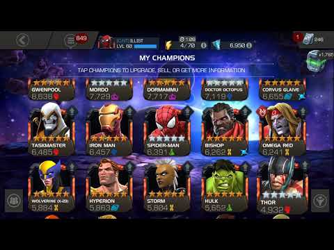 Rank up gems and 5 star Awakening gem. Marvel Contest of Champions.