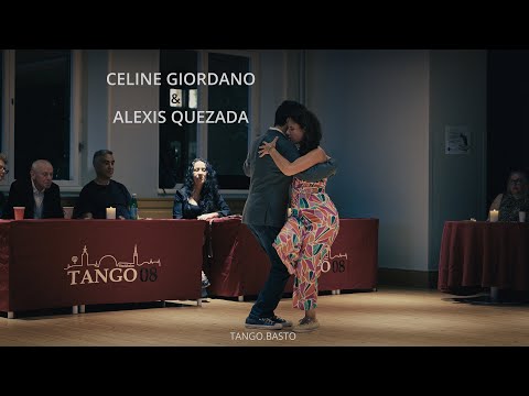  Céline Giordano  and  Alexis Quezada  are  dancing  to  the  tango  "  Sosiego en la noche  "  by  Aníbal Troilo  in  2025
