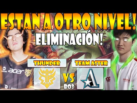 THUNDER PREDATOR VS TEAM ASTER BO3[GAME 2] ELIMINACIÓN LOWER- ONE ESPORTS SINGAPORE MAJOR - DOTA 2
