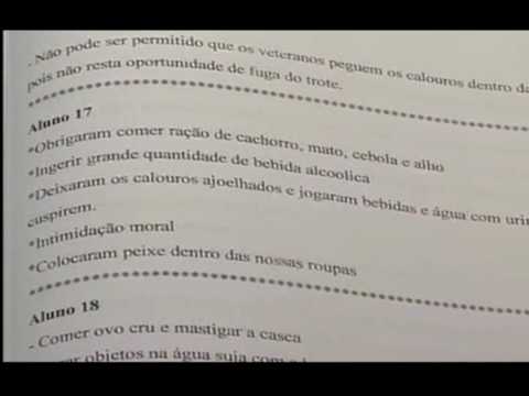 Condenação trote UNITAU - 20/08/2009