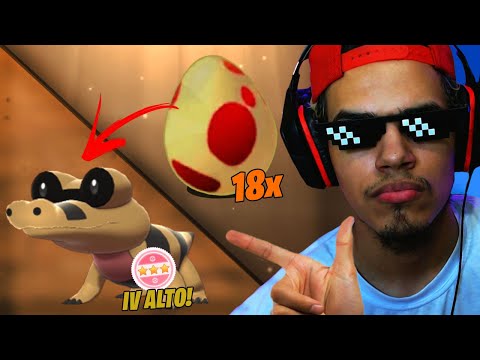 CHOQUEI O POKÉMON MAIS RARO DO POKÉMON GO! 18 OVOS DE 12KM - POKÉMON GO