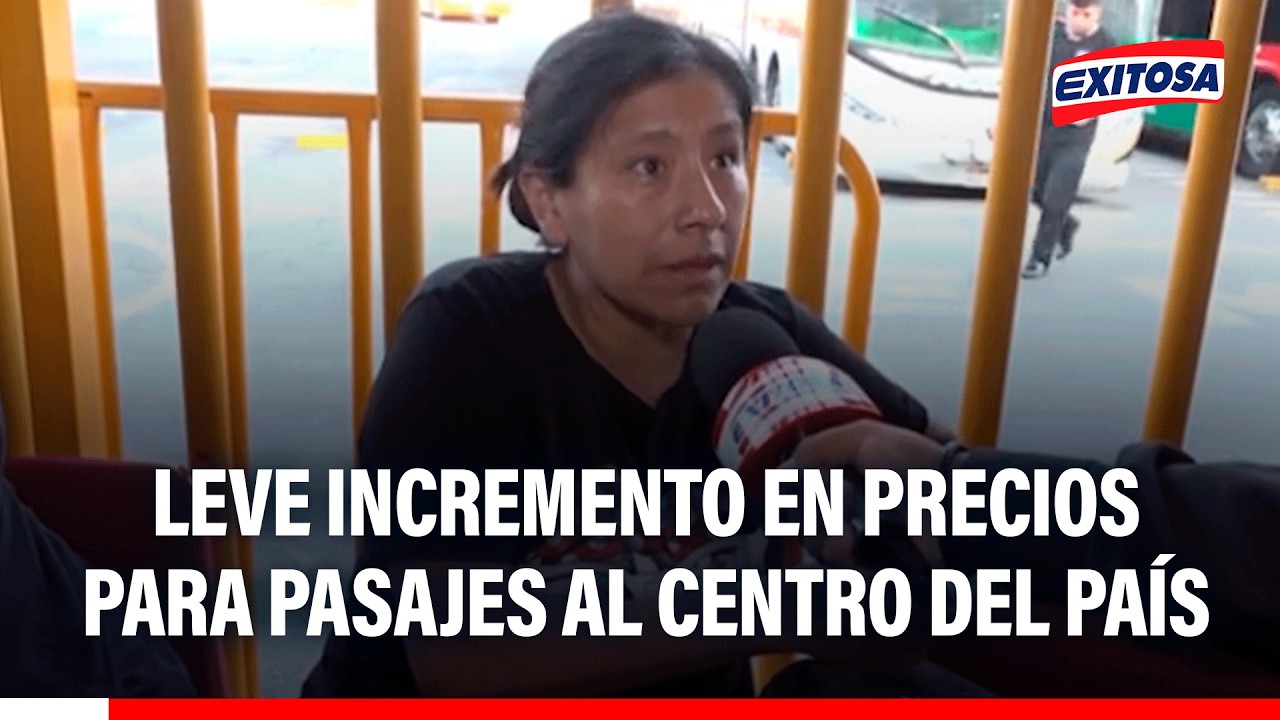 🔴🔵 Semana Santa: Leve incremento en precios para pasajes al centro del país