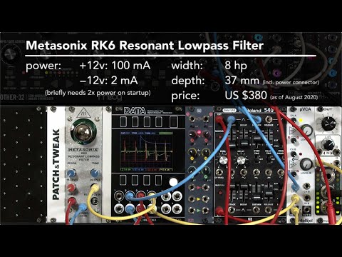 Metasonix RK6 - Resonant Low Pass Filter image 8