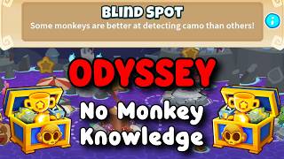 BTD6 Odyssey | No Monkey Knowledge Guide | Hard Mode Tutorial | Blind Spot