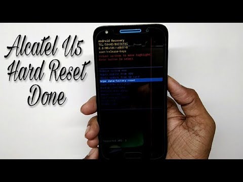 Alcatel U5-5044D Hard Reset