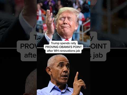 Trump spends rally PROVING OBAMA'S POINT after WH renovations jab