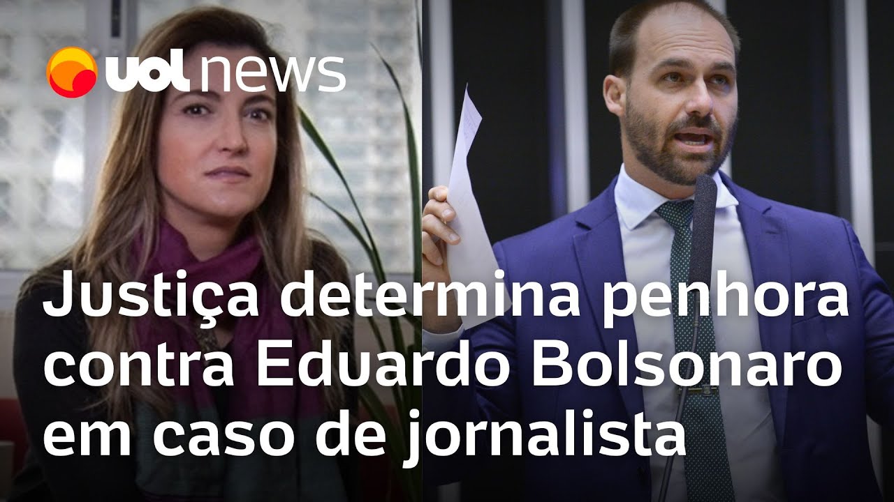 Eduardo Bolsonaro: Justiça determina penhora contra deputado em caso de jornalista da Folha