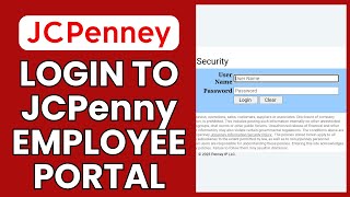 JCPenney Sign In: How to Login to Your JCPenney Employee Portal