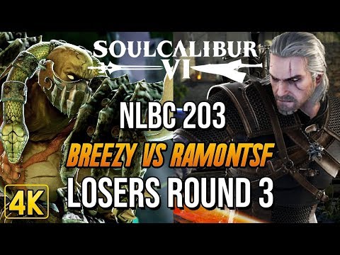 Soulcalibur VI @ NLBC 203 Losers Round 3 - Breezy (Astaroth) vs RamonTSF (Geralt) [4K/60fps]