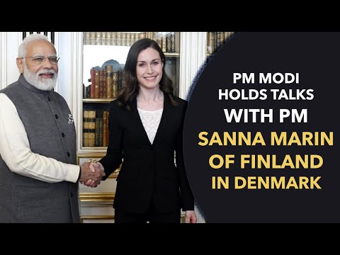 PM Modi Holds Talks with PM Sanna Marin of Finland in Denmark | PMO
