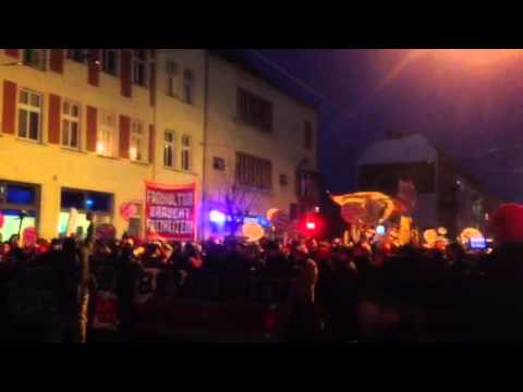 Demo gegen das DFL Sicherhetiskonzept