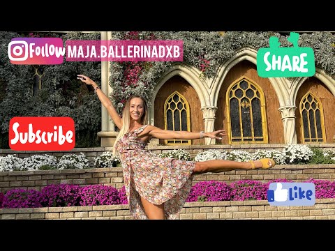 DUBAI MIRACLE GARDEN - BALERINA u cvecu 🌸