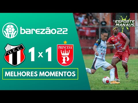 OPERÁRIO 1 X 1 PRINCESA DO SOLIMÕES | GOLS | QUARTAS DE FINAL (IDA) DO AMAZONENSE 2022