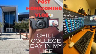 Chill college day in my life📚Post Homecoming Vlog🐏