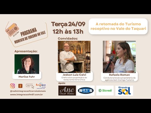 A retomada do Turismo receptivo no Vale do Taquari