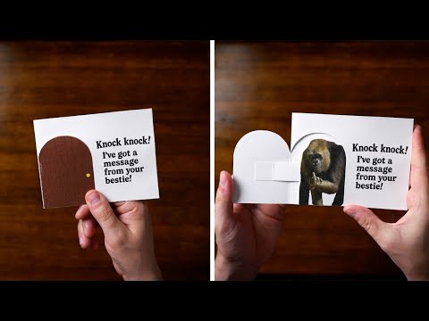 Knock Knock DIY Pop-Up Card Tutorial