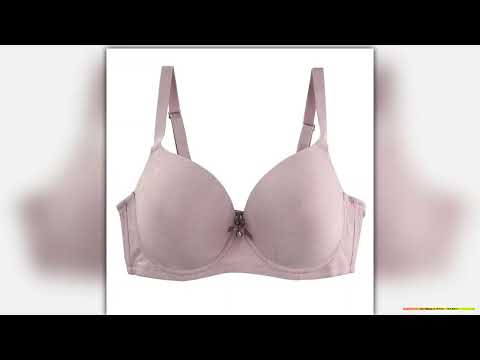 Nouvell Seamless Sexy Push Up Bras For Women Bow Floral Underwear Grey White Black Burguady Khaki P