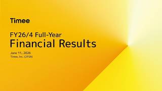 Presentation for FY2026.4 Full-Year Financial Results (Webcast)